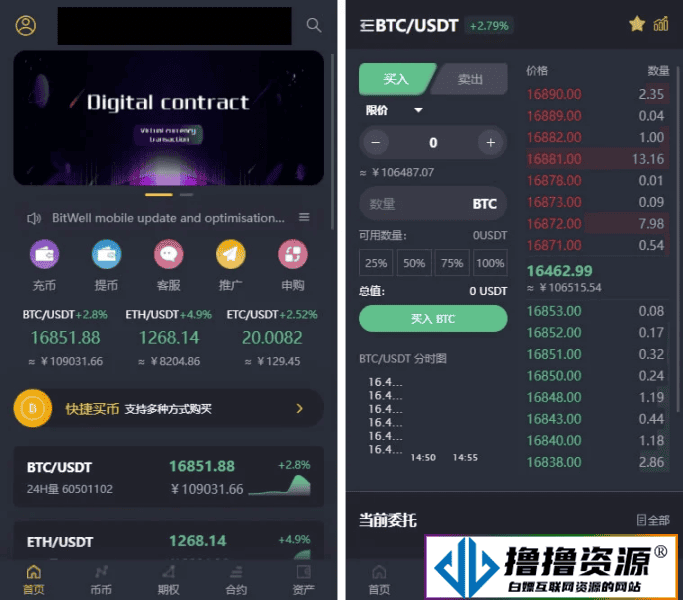 基于laravel开发的开源交易所源码/BTC交易所/ETH交易所/交易所/交易平台/撮合交易引擎 - 不死鸟资源网|不死鸟资源网