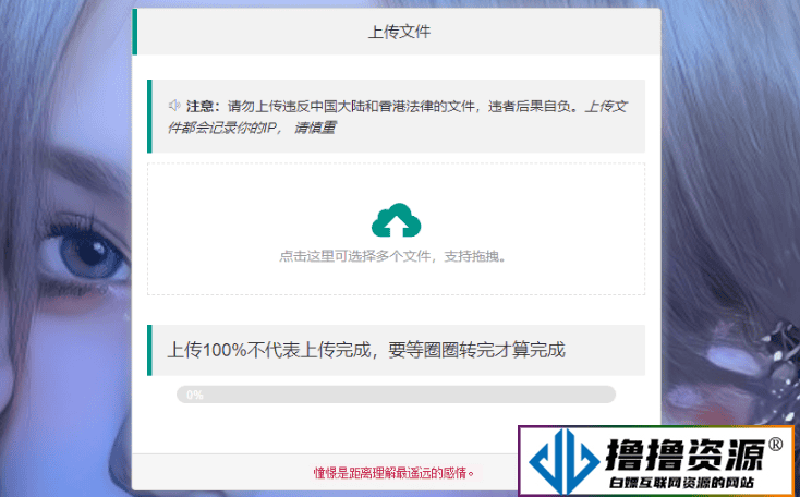 2023最新临时文件上传存储分享系统/临时文件网盘系统源码|不死鸟资源网