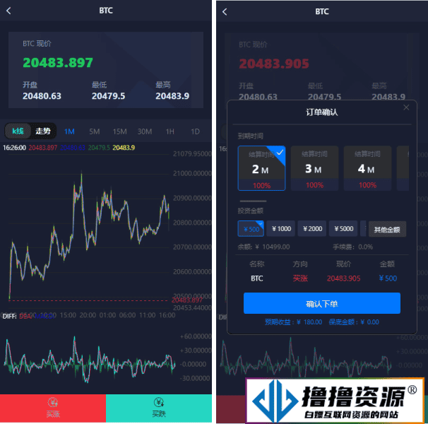 全新UI微盘系统、微交易，开源可以二次开发(微盘交易app下载)