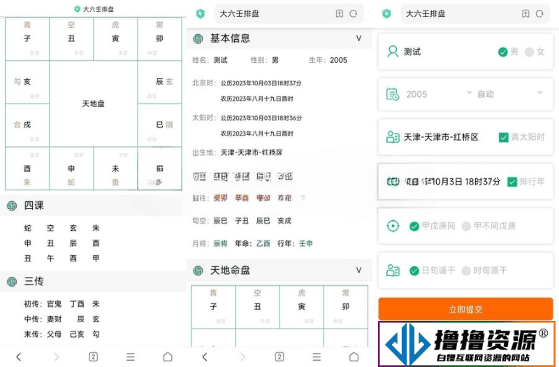 八字排盘源码/大六壬排盘程序 - 不死鸟资源网|不死鸟资源网