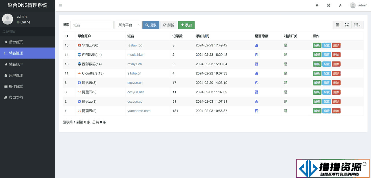 《彩虹聚合DNS管理系统v1.0》全新升级发布，高效管理您的DNS设置|不死鸟资源网