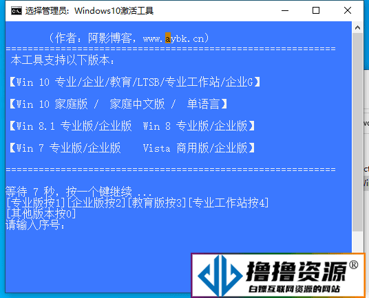 win10激活工具免费版/纯净批处理版/KMS免费激活|不死鸟资源网