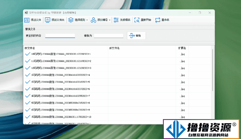 文件批量重命名工具 吾爱破解