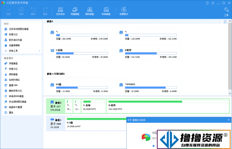 分区助手技术员v10.3.1特别版 - 不死鸟资源网|不死鸟资源网