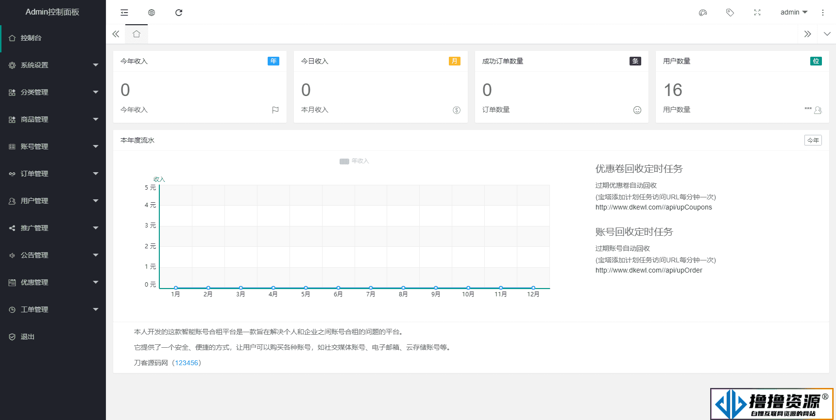 租号平台源码 支持单独租用或合租使用