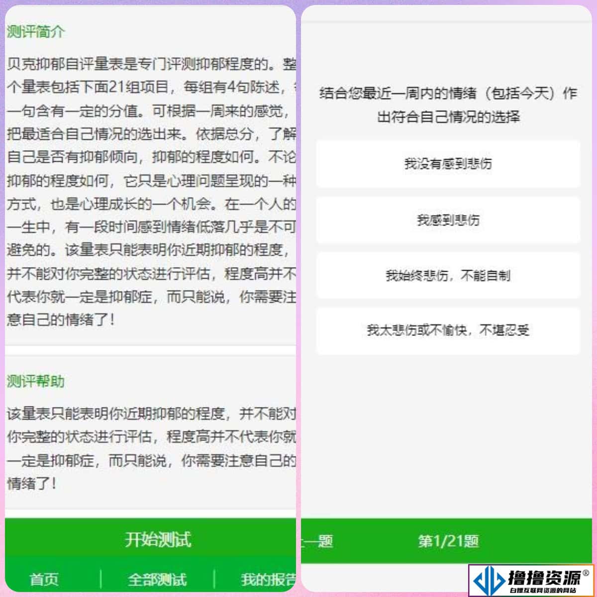 付费心理测试网站源码、心理测试H5变现源码、心理测评网站源码|不死鸟资源网