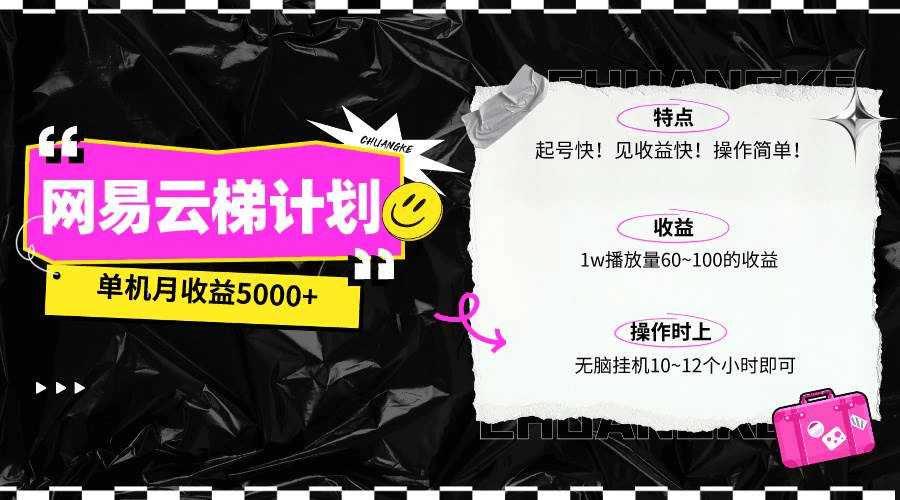 最新网易云梯计划网页版，单机月收益5000+！可放大操作 - 不死鸟资源网|不死鸟资源网