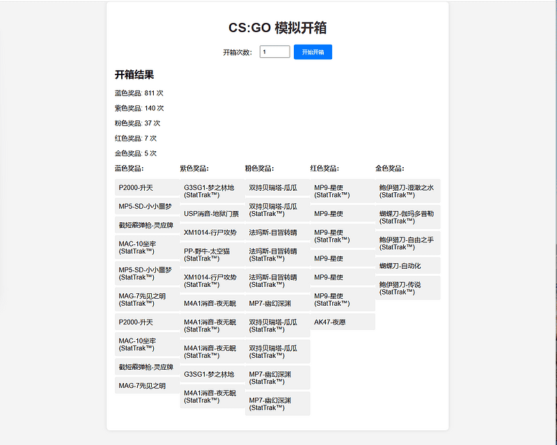 CSGO开箱模拟器|不死鸟资源网