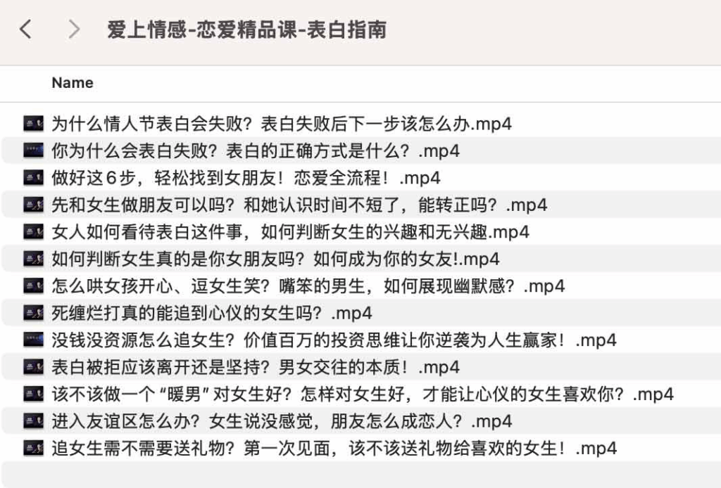 爱上情感-恋爱精品课-表白指南|不死鸟资源网