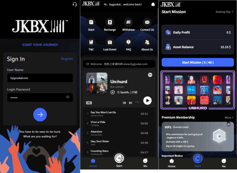 JKBX海外音乐抢单系统源码 Thinkphp框架 附教程|不死鸟资源网