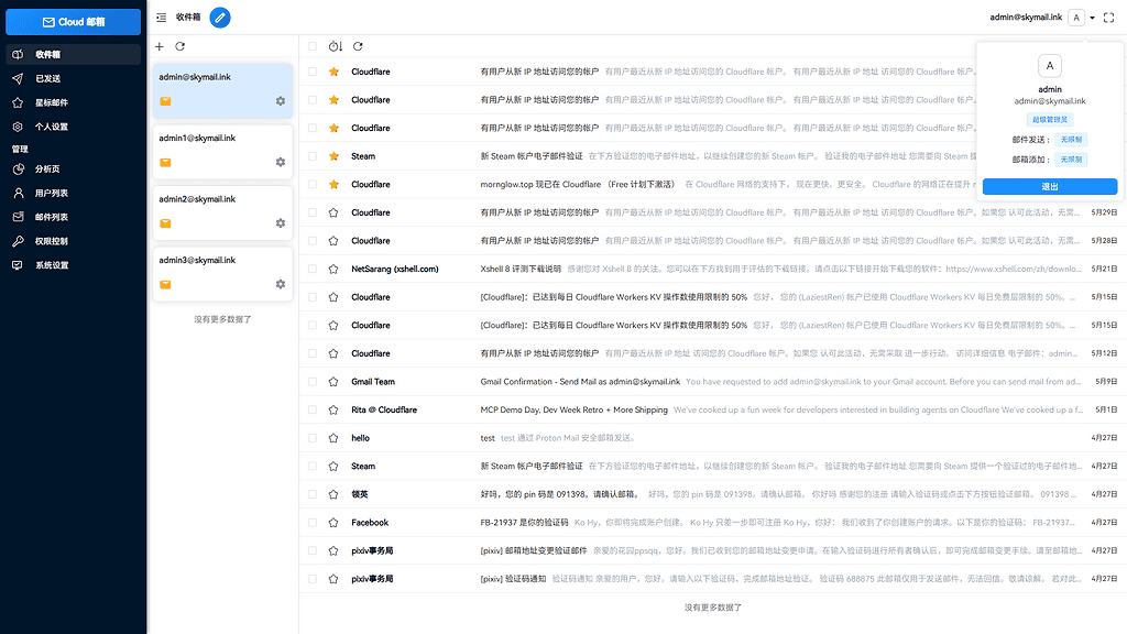 图片[2]|Email邮箱服务系统，支持邮件发送TG转发，无需服务器可部署到Cloudflare平台|不死鸟资源网