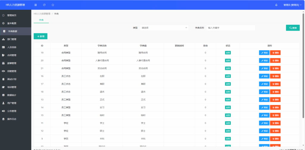 图片[3]|HR人力资源管理系统网站源码-员工管理系统|不死鸟资源网