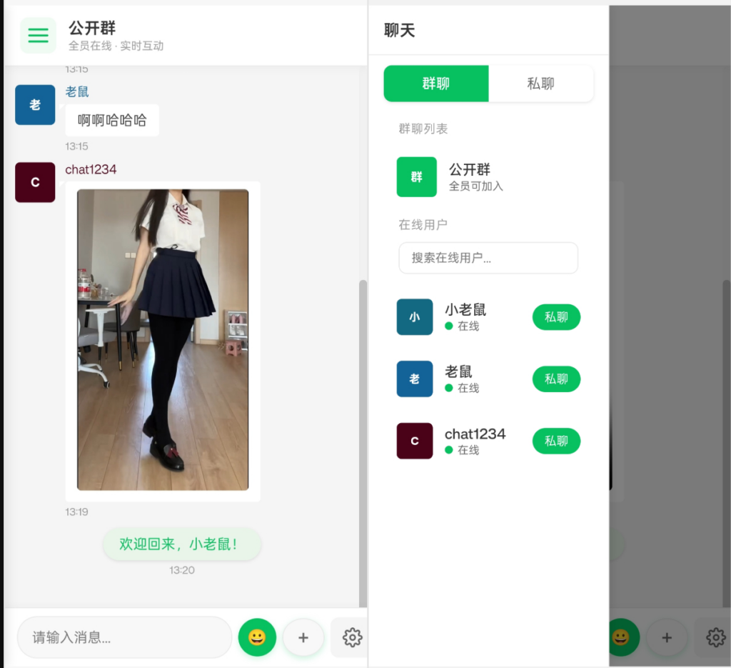 图片[1]|PHP实时消息聊天室源码 PHP+WebSocket|不死鸟资源网