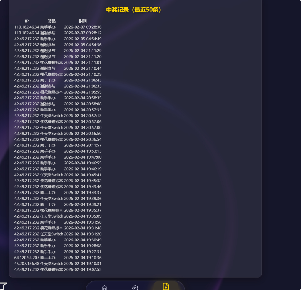 图片[5]|节日活动必备：万象好礼炫酷九宫格抽奖系统（PHP+MySQL 版）|不死鸟资源网