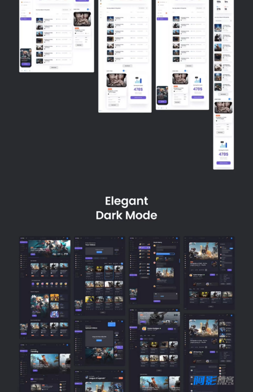 高价值游戏APP后台管理系统UI模板源码|不死鸟资源网