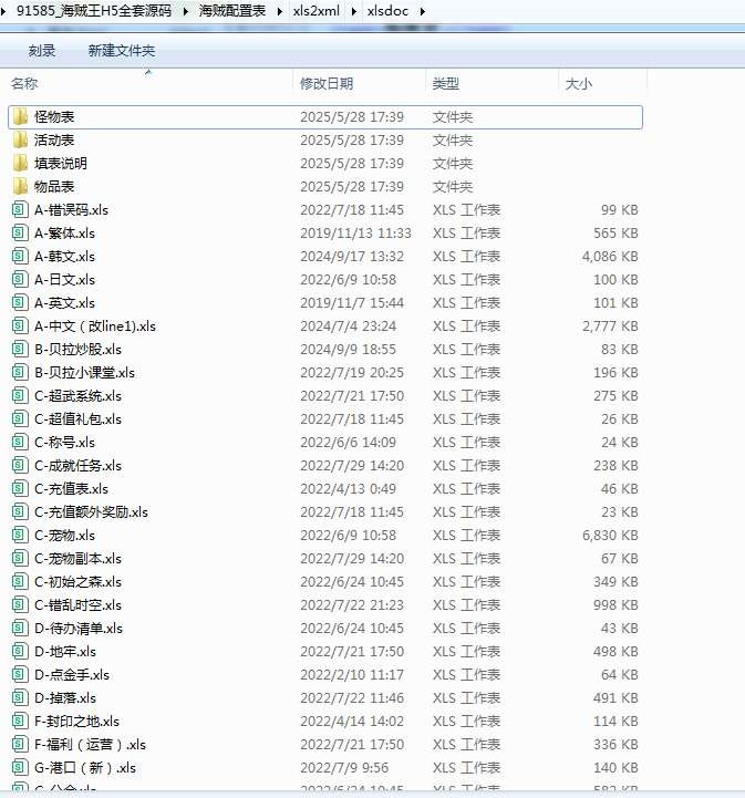 海贼王H5全套源码(前端+后端+表格)|不死鸟资源网