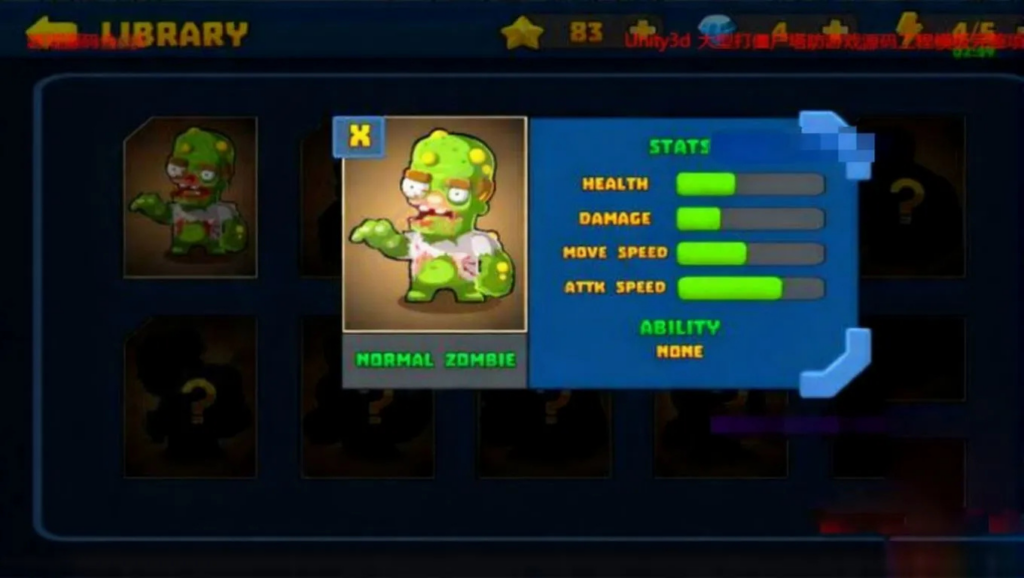 图片[2]|Unity3d 打僵尸塔防游戏完整项目源码 U3D 全套美术素材工程模板开源源文件|不死鸟资源网