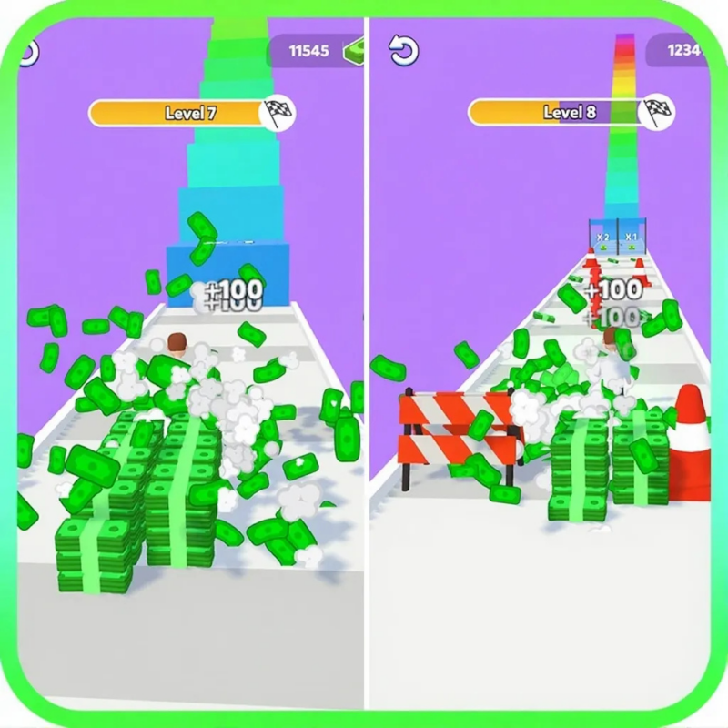 UnityMoneyStackRun3D 金币堆叠跑酷手游完整 3D 游戏模板 U3D 闯关躲避障碍源码工程|不死鸟资源网