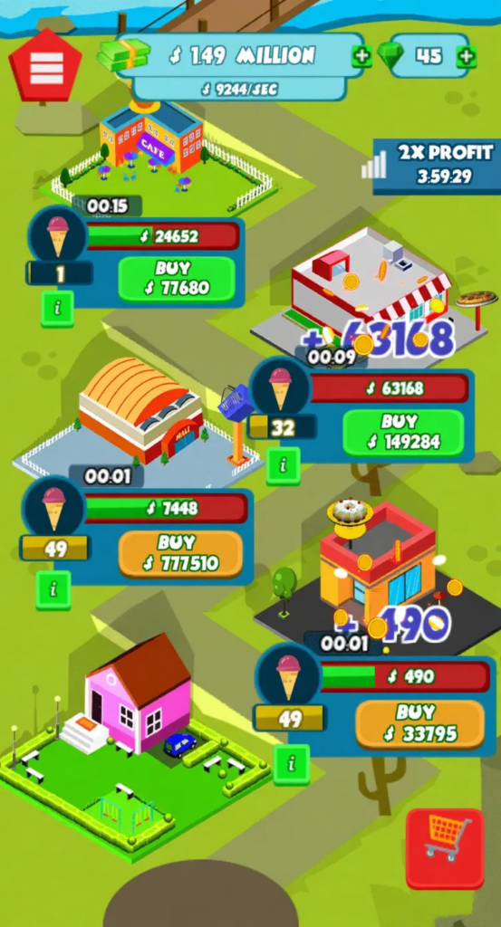 图片[2]|点击暴富模拟经营游戏 Unity 源码房屋升级放置挂机打包上线全套教程|不死鸟资源网