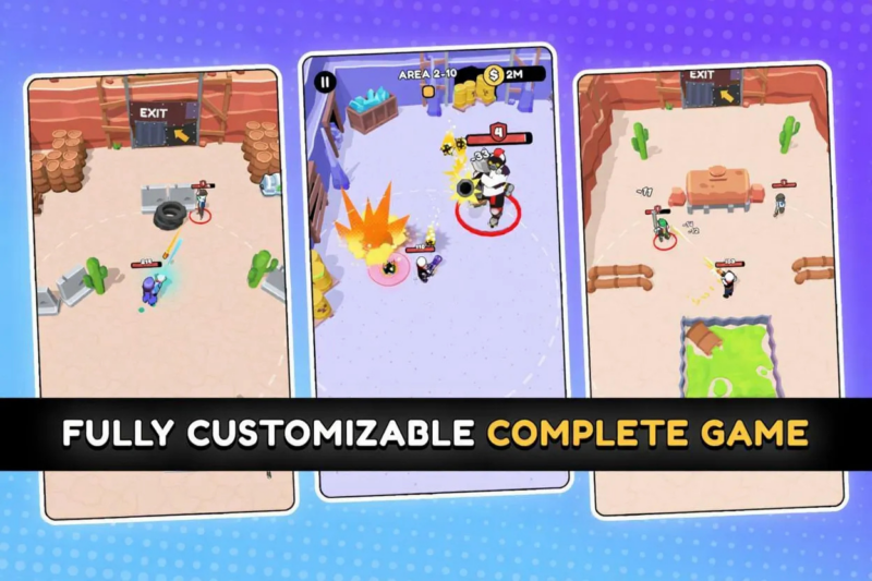 UnitySquadShooter1.4.3URP 卡通小队射击闯关游戏完整 U3D 可编辑模板源码工程|不死鸟资源网