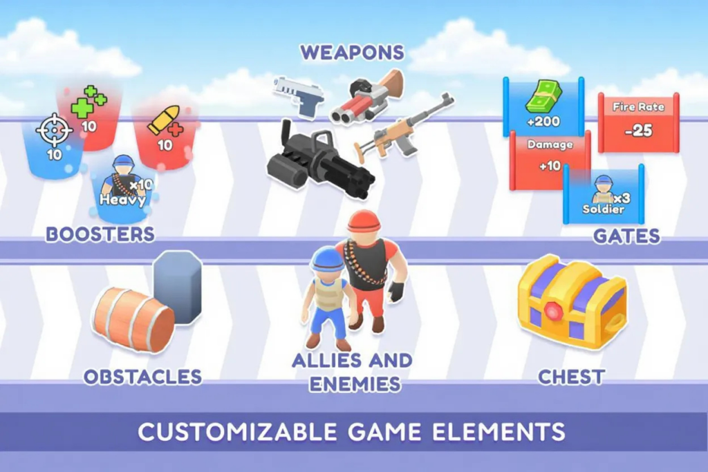 图片[3]|UnityEpicRunner1.0.3 跑酷射击闯关游戏完整 U3D 可编辑模板源码解压手游工程|不死鸟资源网