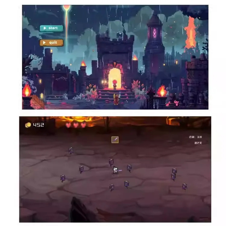 Unity3D 仿元气骑士像素动作闯关手游完整源码 2D 横版地牢冒险游戏开发工程|不死鸟资源网