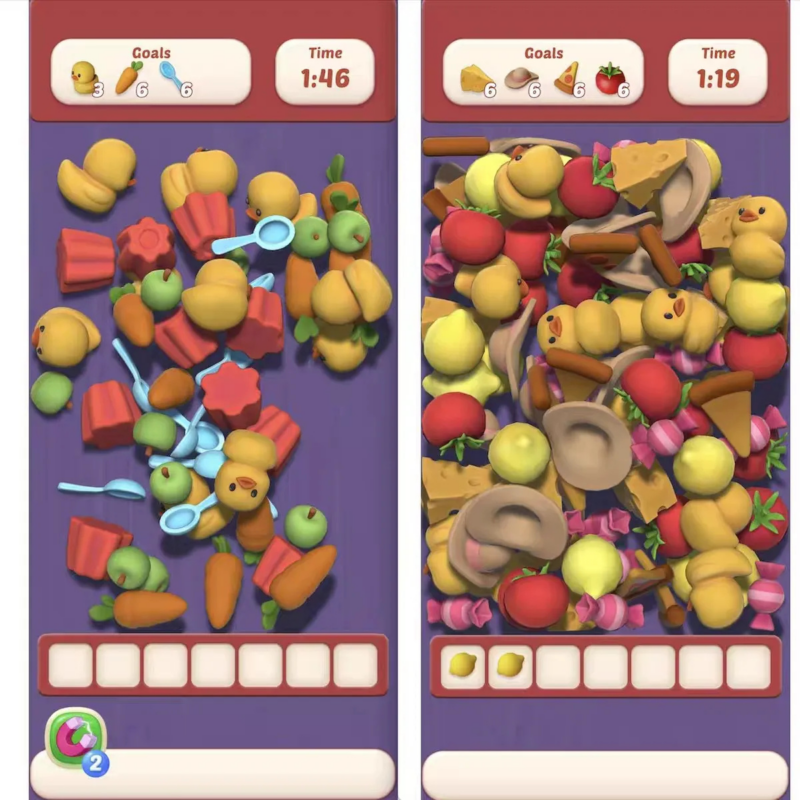 Unity 抓大鹅类休闲收集游戏 demo 源码卡通物品匹配闯关学习项目|不死鸟资源网