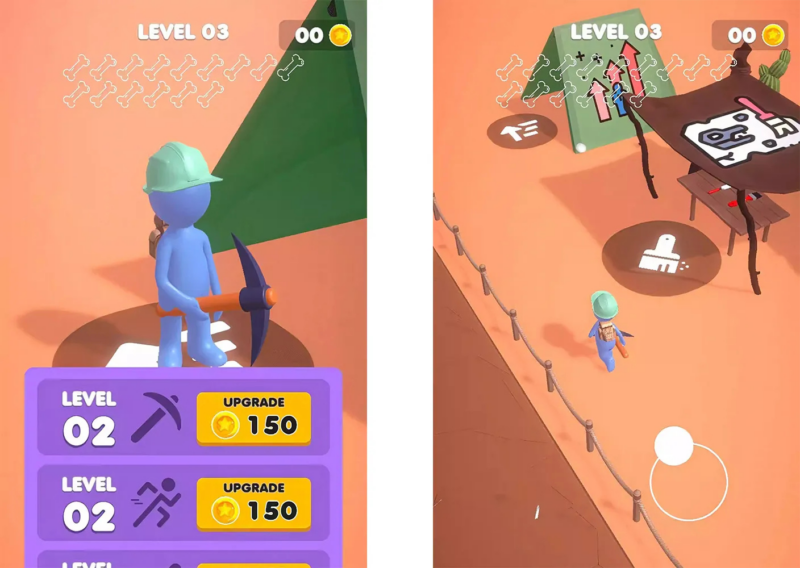 Unity 考古专家休闲挖矿探险游戏源码 3D 卡通地下挖掘闯关完整 U3D 项目|不死鸟资源网