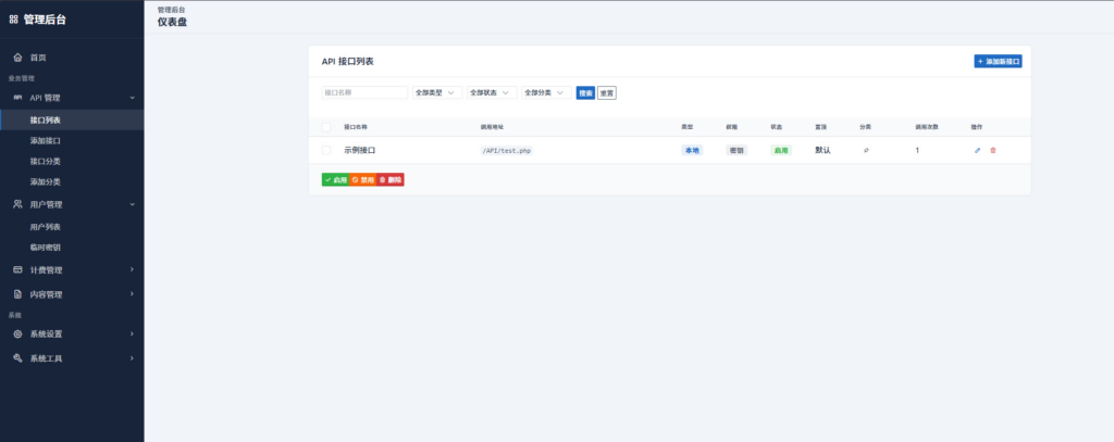 图片[2]|最新更新API管理系统源码 API计费 全开源支持商用|不死鸟资源网
