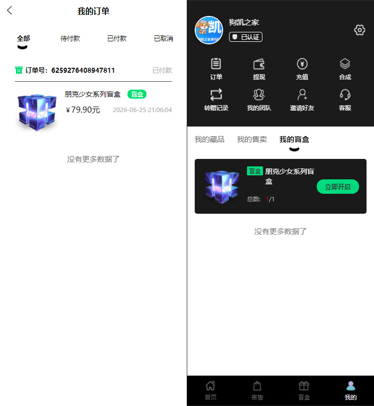 图片[3]|朋克风格 NFT 数字藏品 UniApp 二开源码｜PHP 后端 + 联盟链对接 + 盲盒转赠空投全功能部署教程|不死鸟资源网