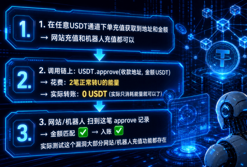 USDT充值漏洞攻击 Node 源码|TRC20/ERC20 充值漏洞利用脚本全套源码|不死鸟资源网