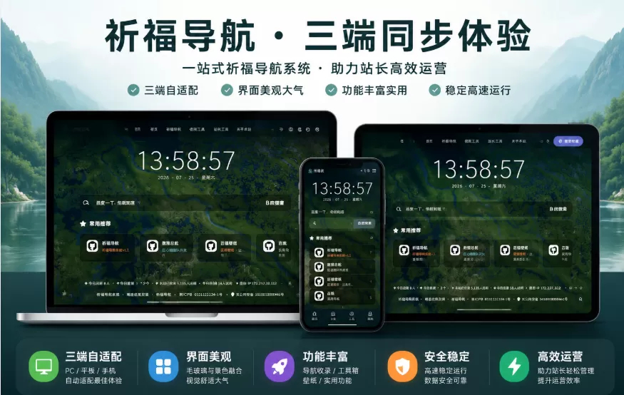 图片[2]|祈福导航系统源码V1.8 修复Bug版本|不死鸟资源网