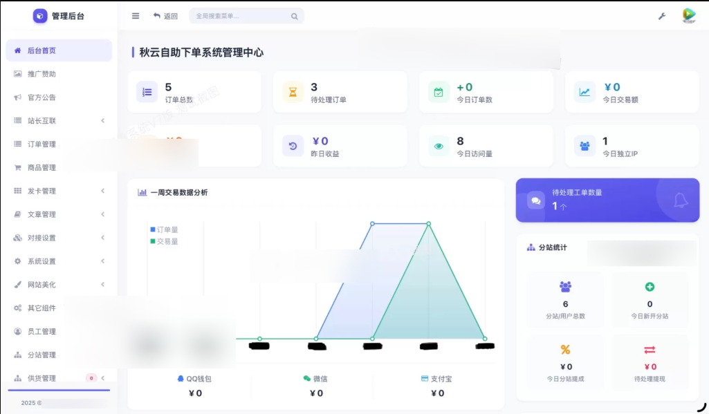 图片[1]|彩虹云商城二开重构美化版源码 秋云自助下单系统V7版|不死鸟资源网