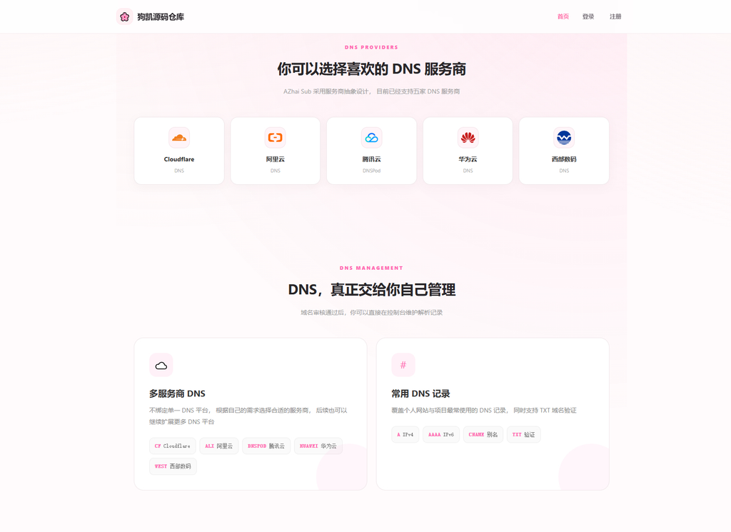 图片[2]|阿宅二级域名分发系统 轻量化全开源|不死鸟资源网
